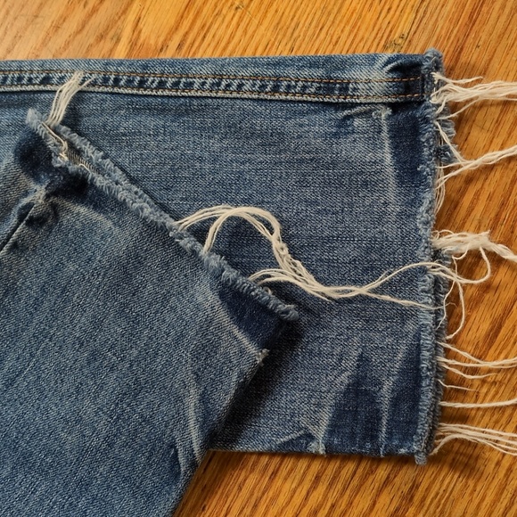 We The Free Distressed Button Fly Jeans Size 26 - Picture 7 of 12